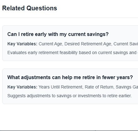 FIRE calculator and timeline visualization